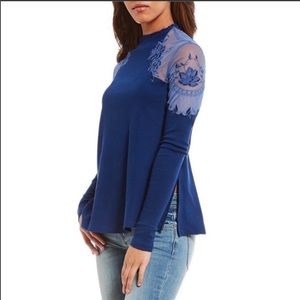 Free People Tunic with Lace Detail